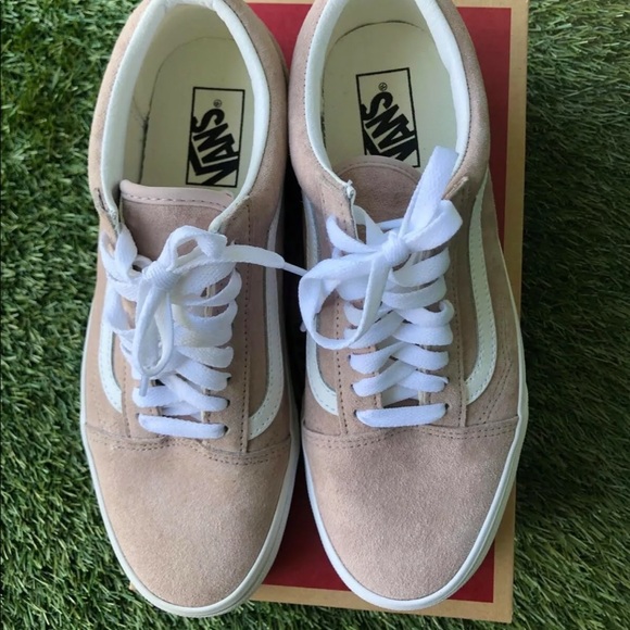 Old skool vans pig suede Men’s size 8 Women’s Size 9.5Grey/Trwht VNOA4BV5V79 - Picture 3 of 7